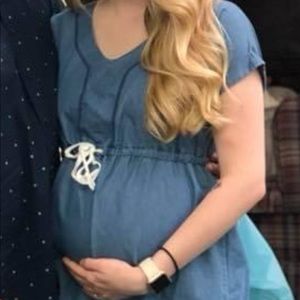 Denim Maternity Dress
